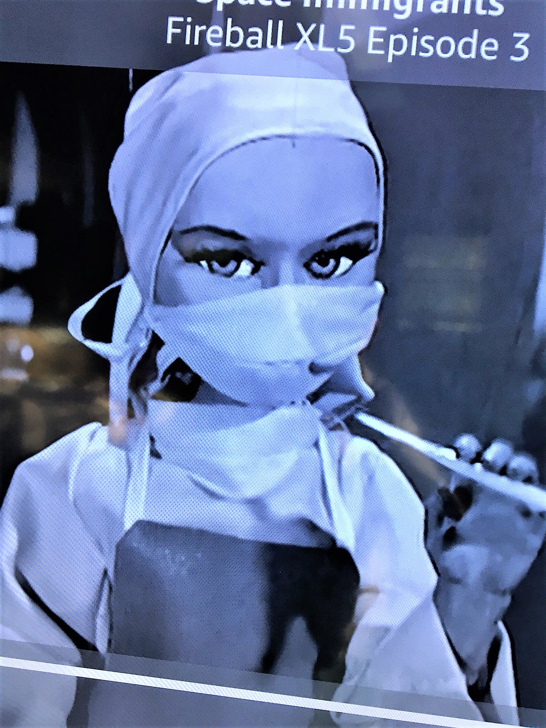 Once I caught this eerily mask-clad marionette in a pandemic-themed episode oaf the ‘60s children’s puppet show “Fireball XL-5,” I abandoned my search for innocence lost.